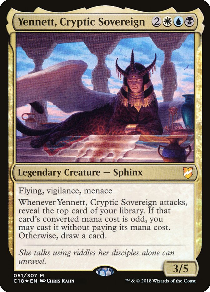 Yennett, Cryptic Sovereign, Commander 2018 · 051/307