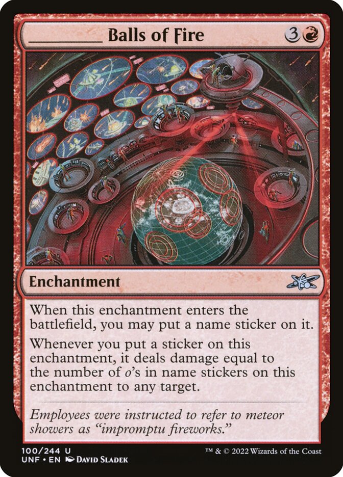 _____ Balls of Fire, Unfinity · 100/244