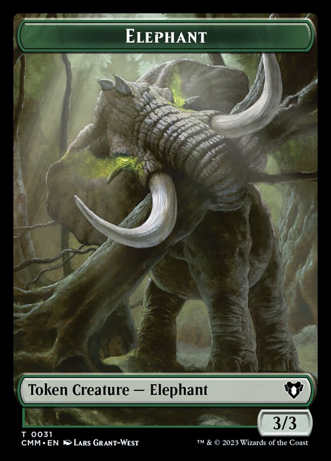 Elephant, Commander Masters Tokens · 0031
