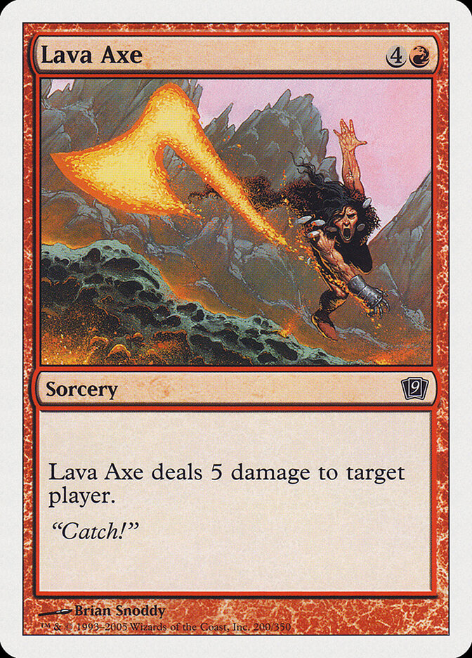 Lava Axe, Ninth Edition · 200/350