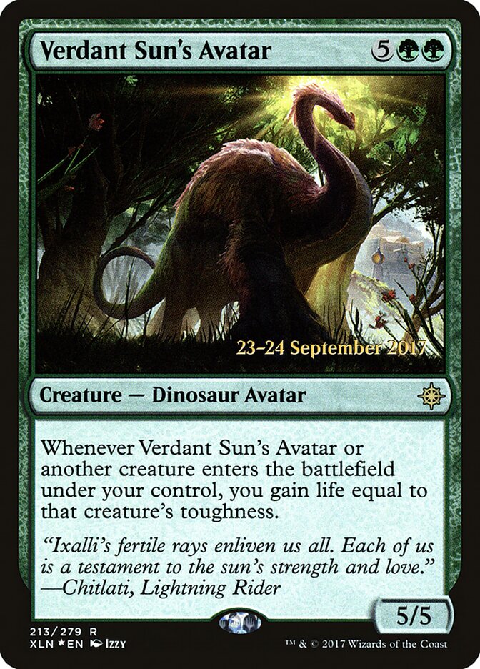 Verdant Sun's Avatar, Ixalan Promos · 213/279