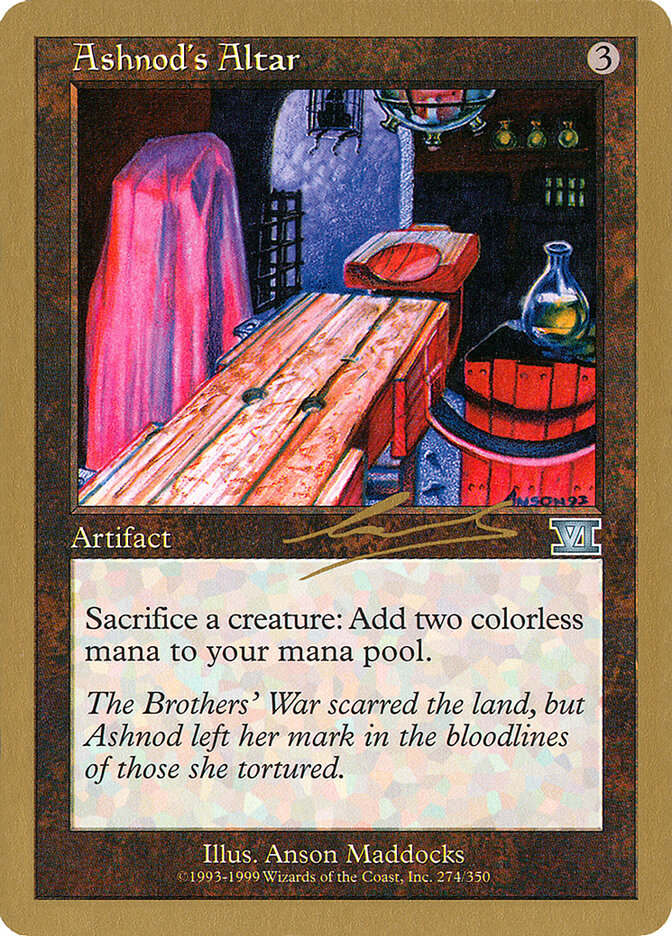 Ashnod's Altar, World Championship Decks 2000 · nl274