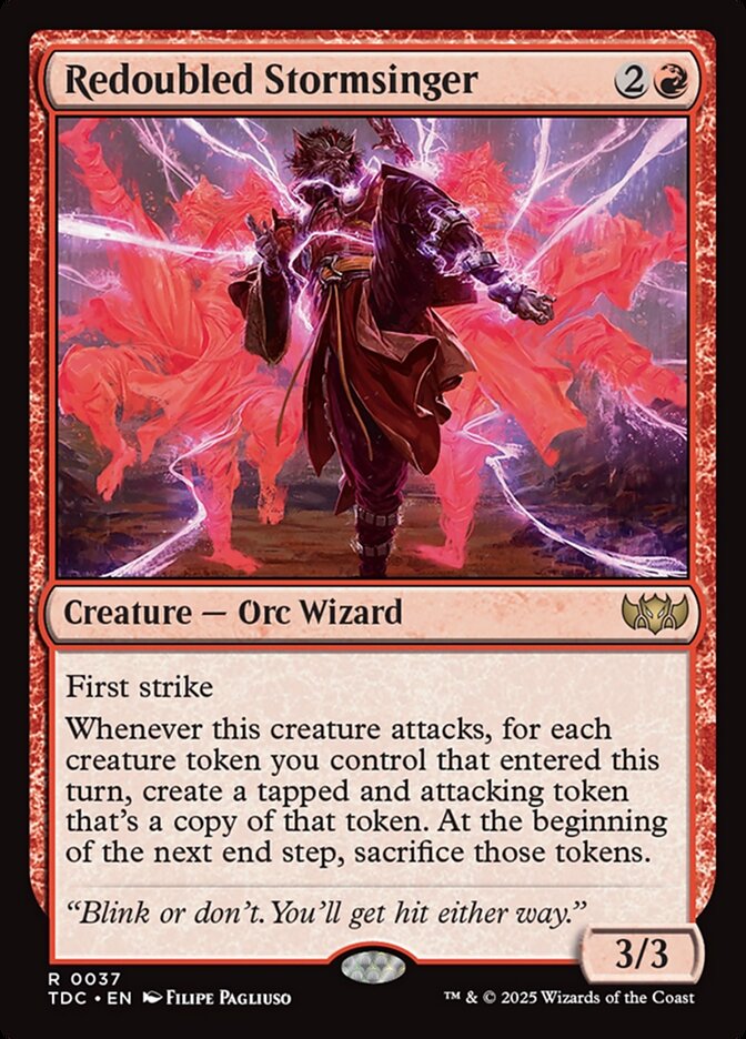 Redoubled Stormsinger, Tarkir: Dragonstorm Commander · 0037