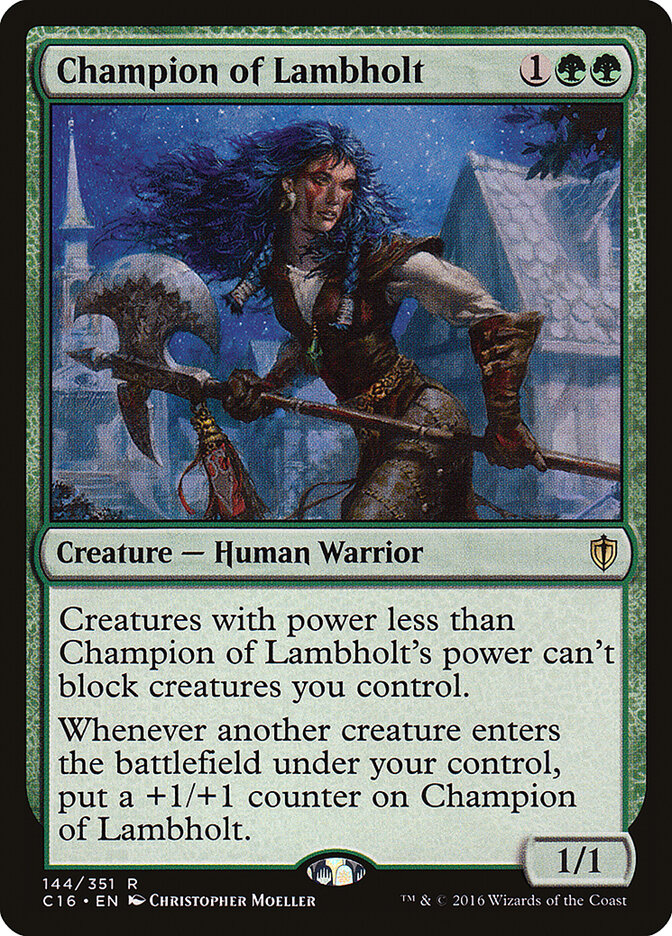 Champion of Lambholt, Commander 2016 · 144/351