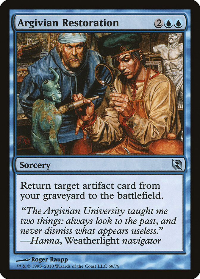 Argivian Restoration, Duel Decks: Elspeth vs. Tezzeret · 69/79