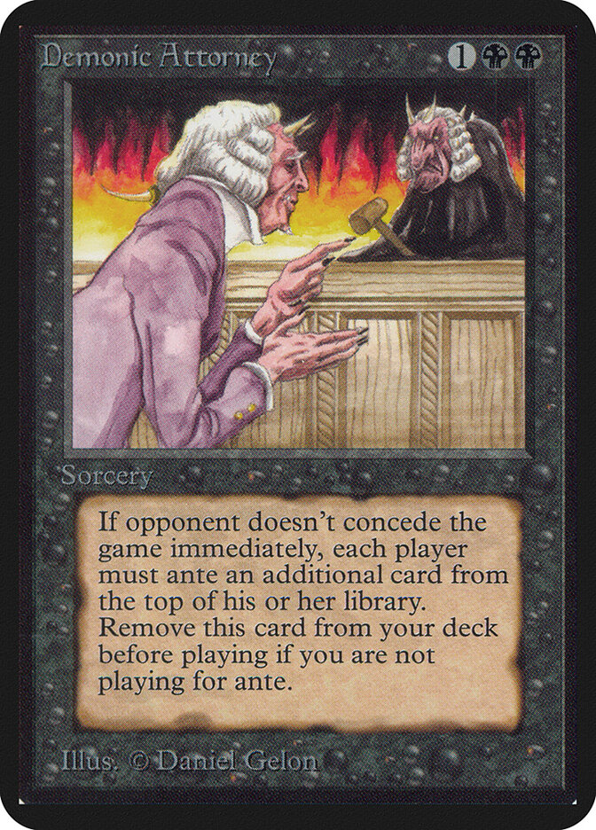 Demonic Attorney, Limited Edition Alpha · 102