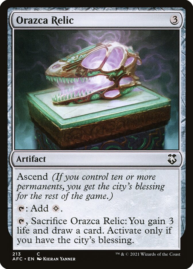 Orazca Relic, Forgotten Realms Commander · 213