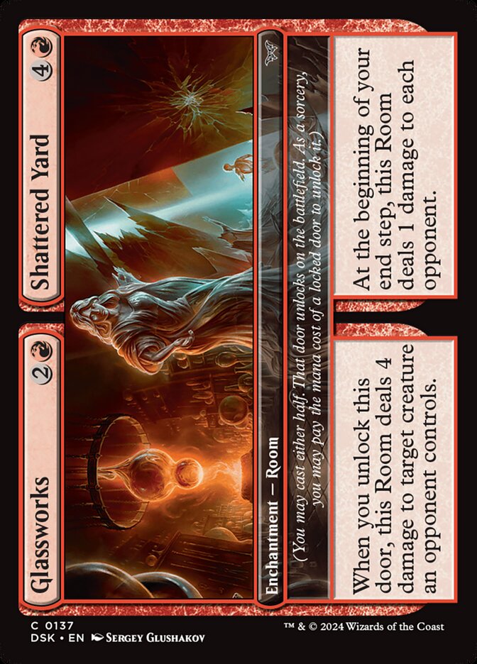 Glassworks // Shattered Yard, Duskmourn: House of Horror · 0137