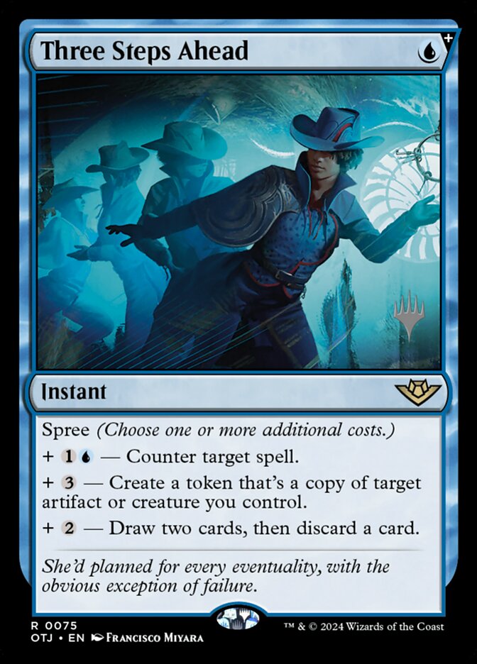 Three Steps Ahead, Outlaws of Thunder Junction Promos · 0075