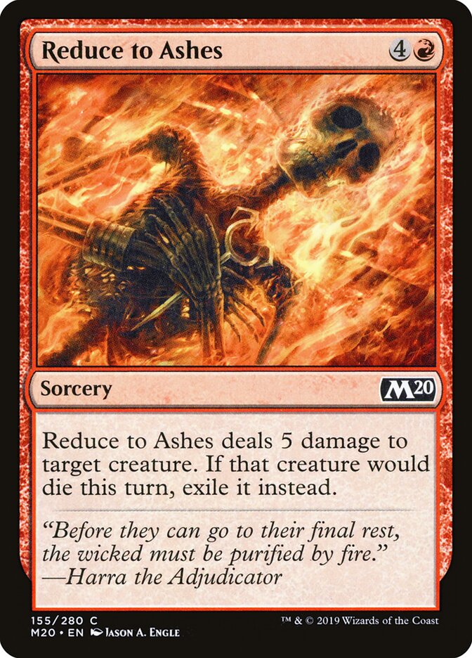 Reduce to Ashes, Core Set 2020 · 155/280