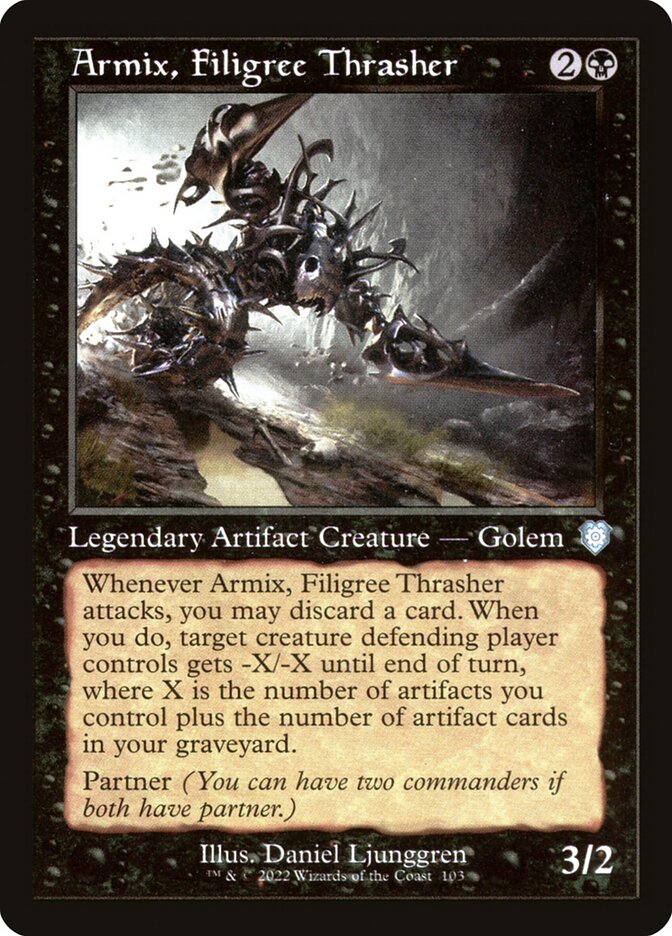 Armix, Filigree Thrasher, The Brothers' War Commander · 103