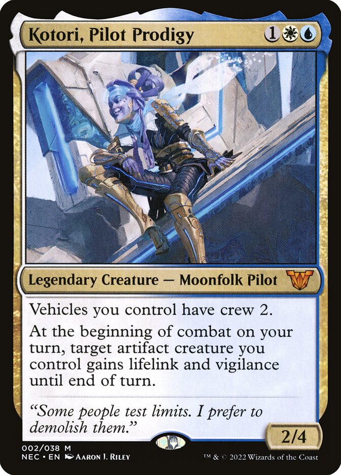 Kotori, Pilot Prodigy, Neon Dynasty Commander · 002/038