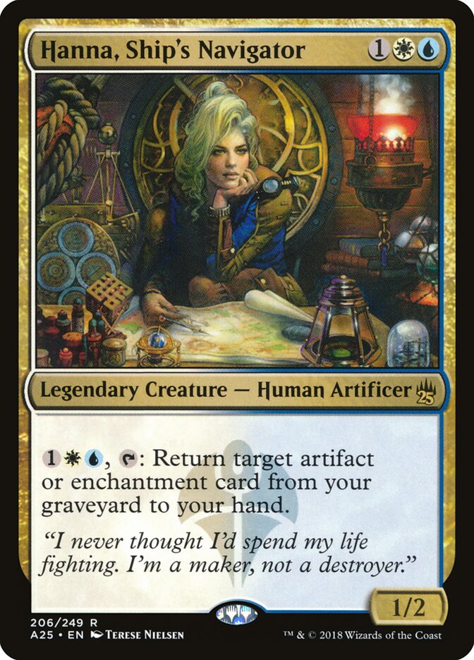 Hanna, Ship's Navigator, Masters 25 · 206/249