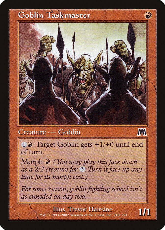 Goblin Taskmaster, Onslaught · 210/350