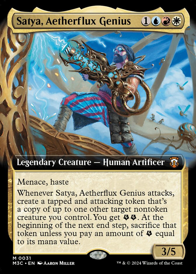 Satya, Aetherflux Genius, Modern Horizons 3 Commander · 0031