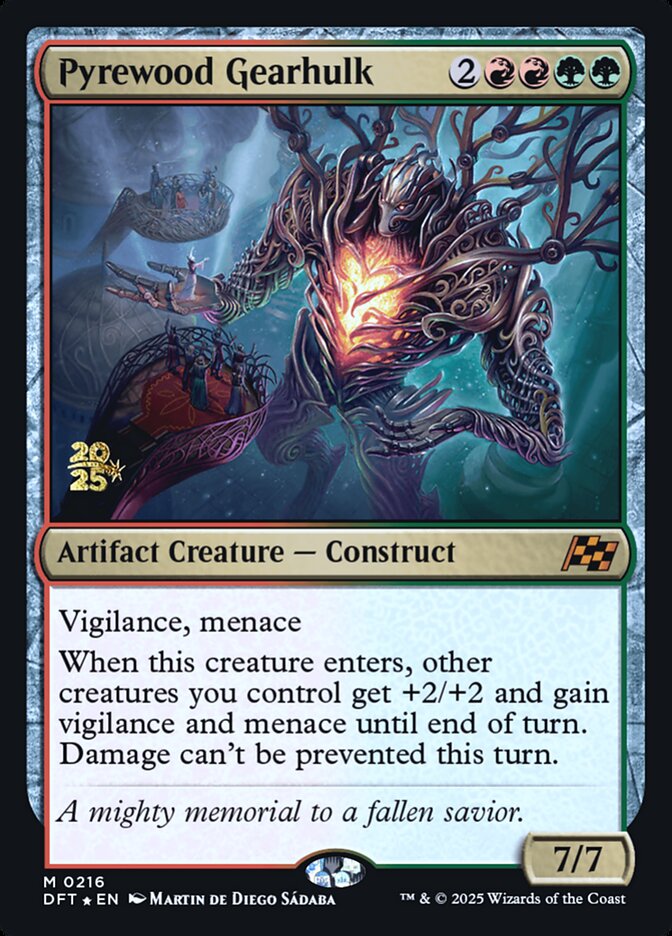 Pyrewood Gearhulk, Aetherdrift Promos · 0216