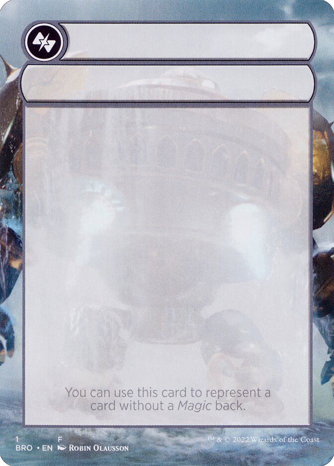 Double-Faced Substitute Card, The Brothers' War Substitute Cards · 001