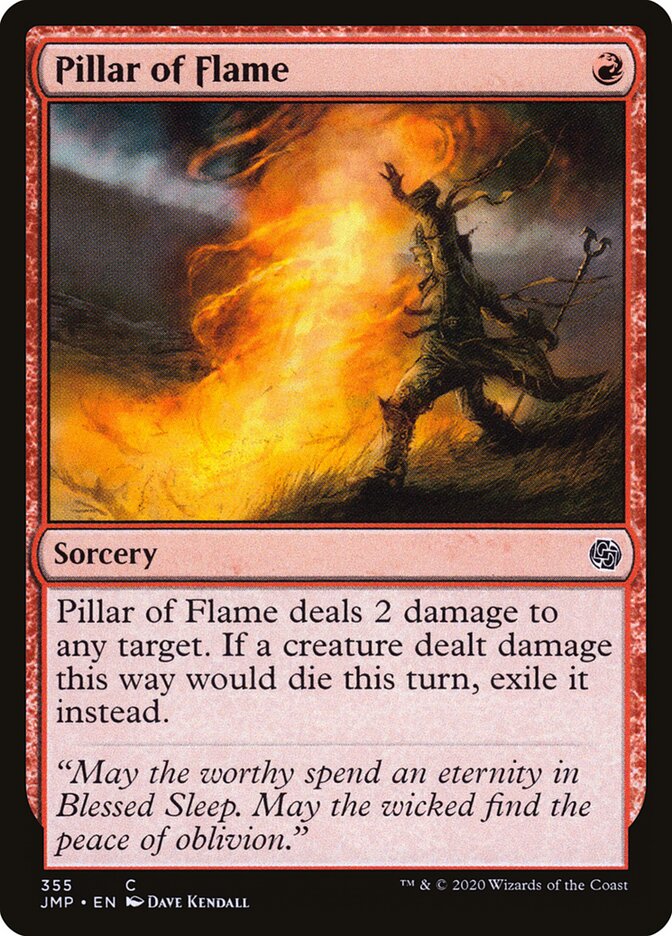 Pillar of Flame, Jumpstart · 355