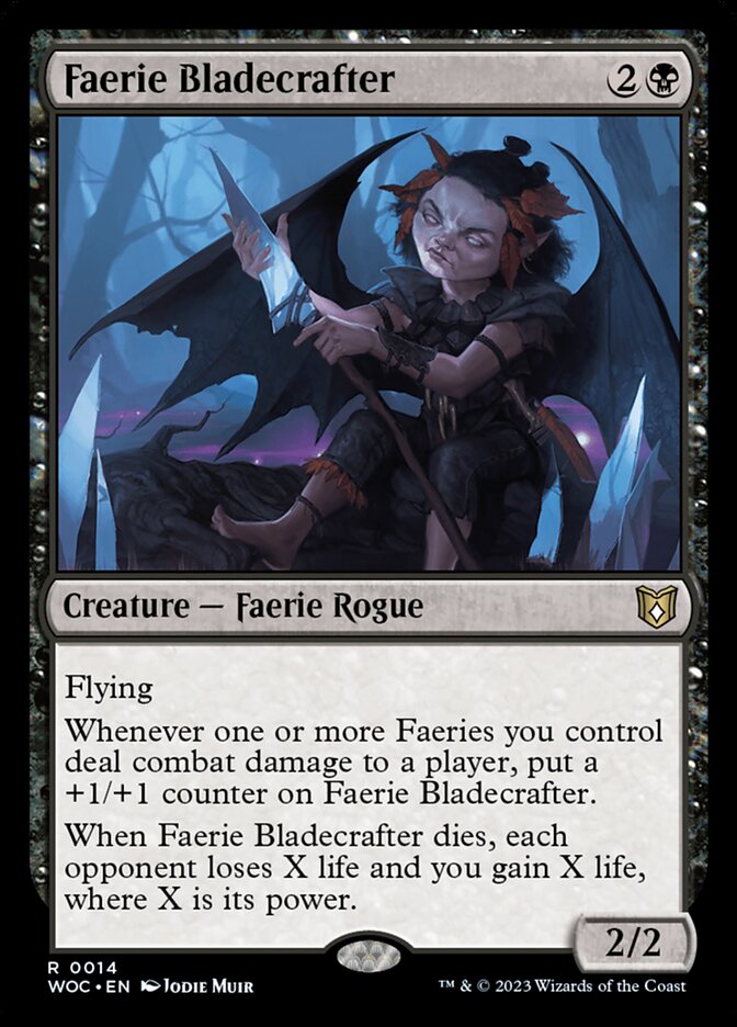 Faerie Bladecrafter, Wilds of Eldraine Commander · 0014