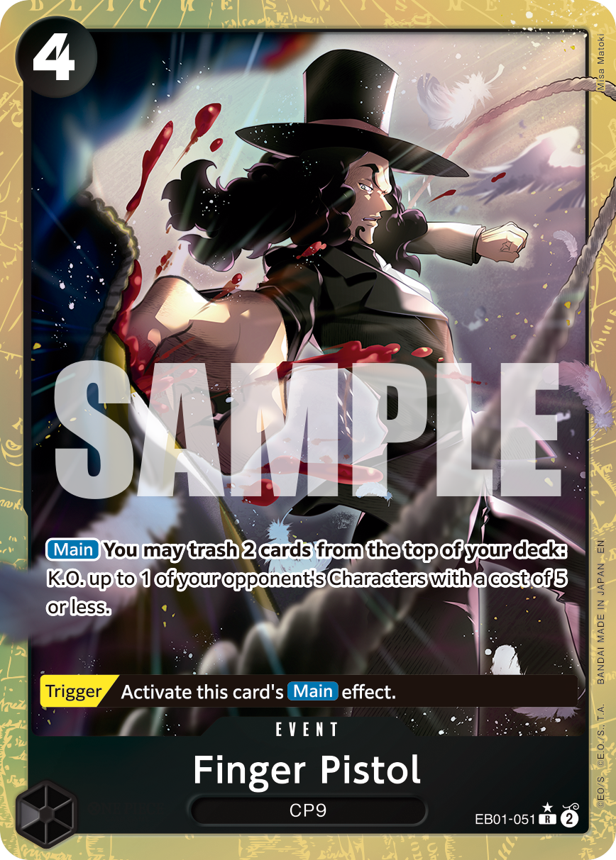 Finger Pistol, Premium Booster -The Best- Vol. 2 · EB01-051