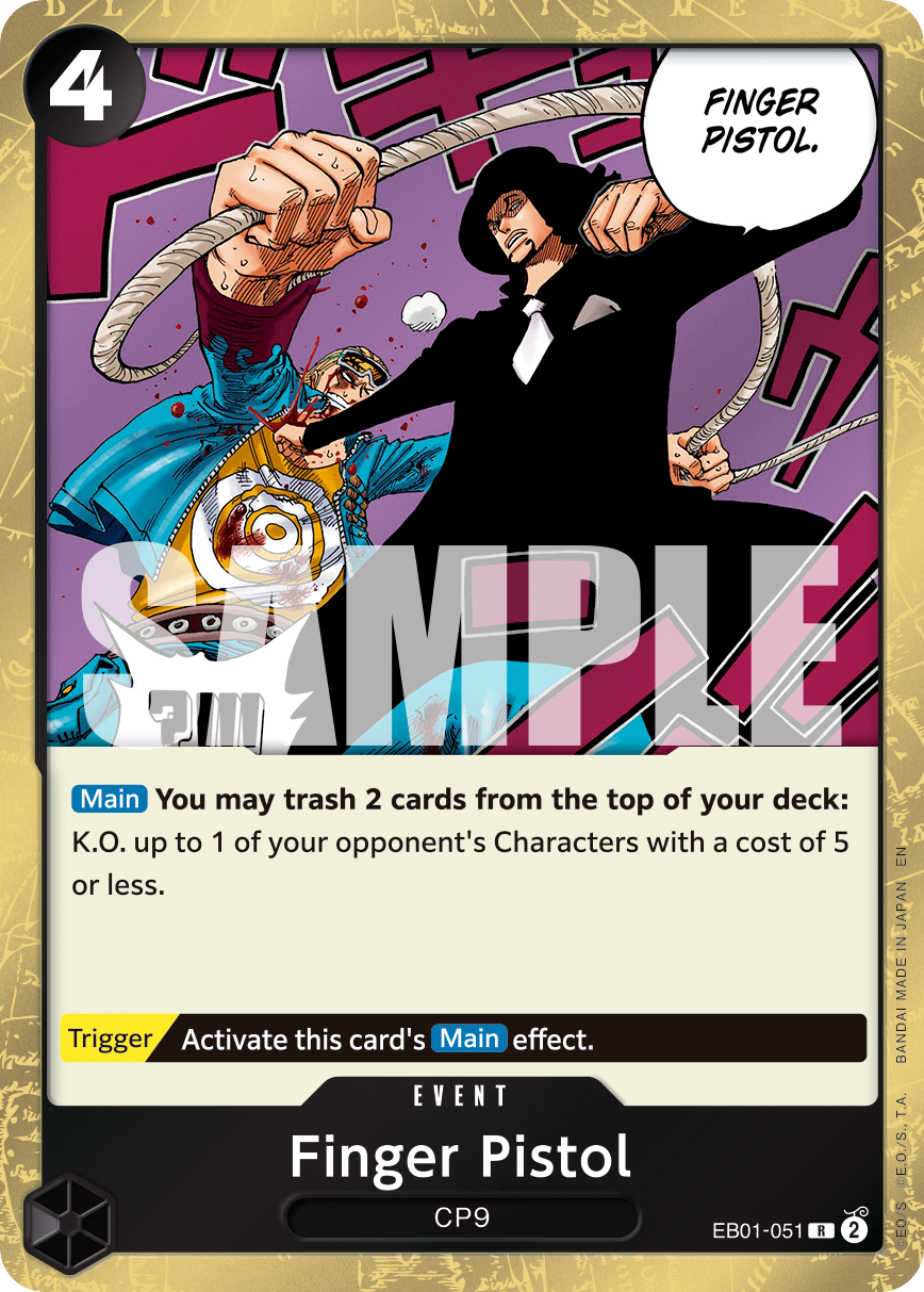 Finger Pistol, Premium Booster -The Best- Vol. 2 · EB01-051