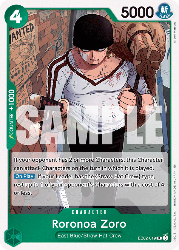 Roronoa Zoro, Learn Together Deck Set · EB02-019