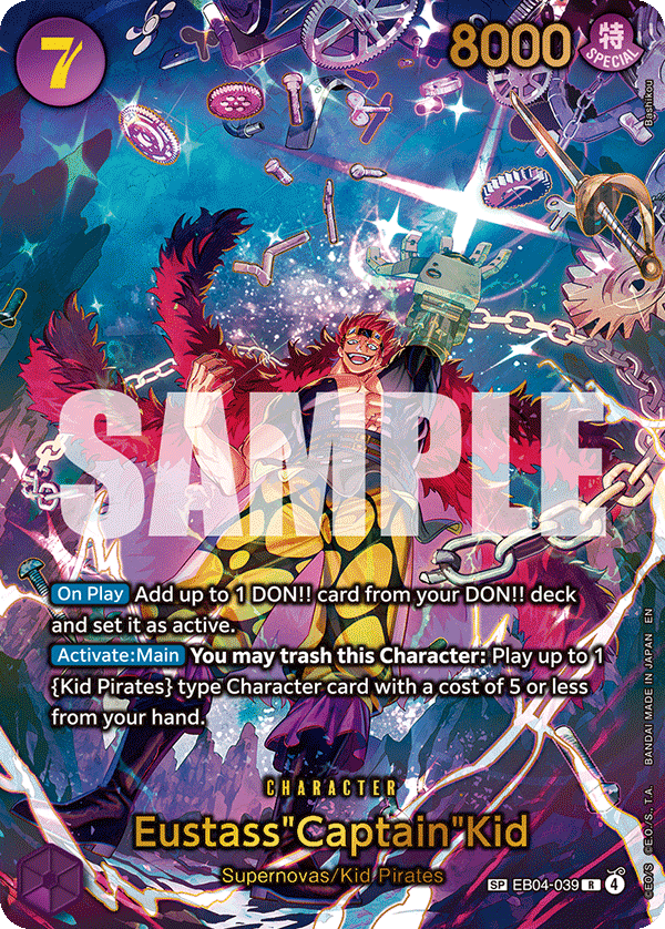 Eustass"Captain"Kid, The Azure Sea's Seven · EB04-039