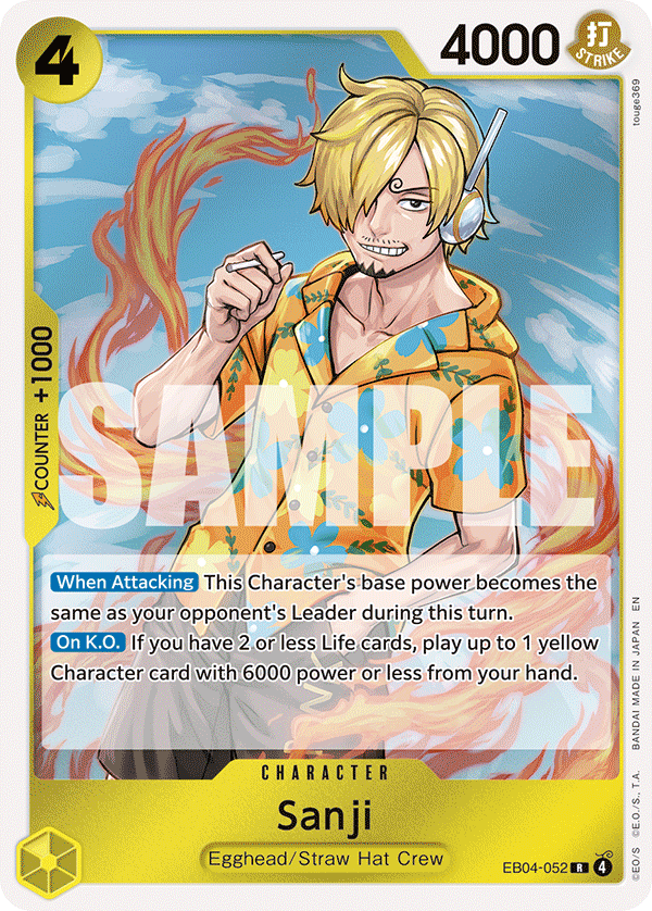 Sanji, One Piece Promotion Cards · EB04-052