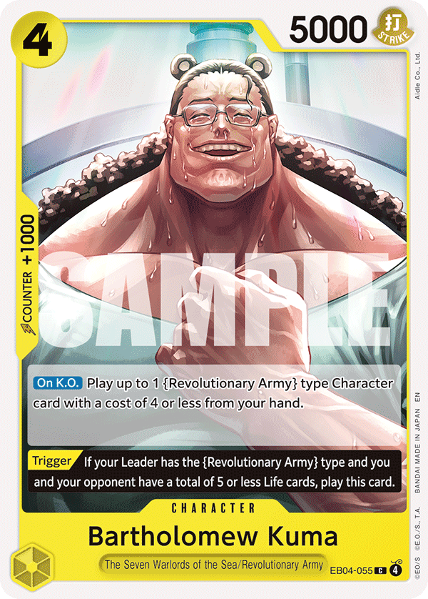 Bartholomew Kuma, Adventure on Kami's Island Release Event Cards · EB04-055