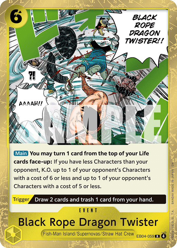 Black Rope Dragon Twister, Adventure on Kami's Island · EB04-059