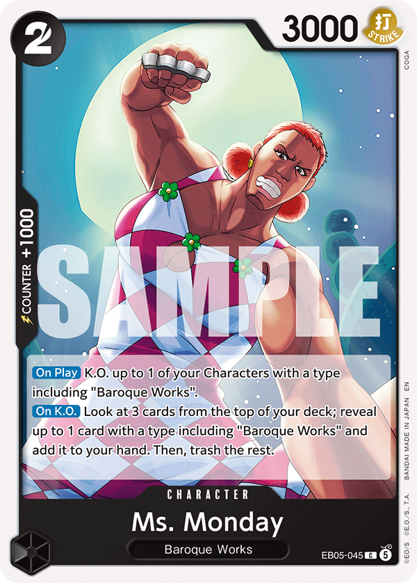 Ms. Monday, Extra Booster: One Piece Heroines Edition Vol. 2 · EB05-045