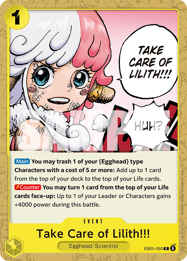 Take Care of Lilith!!!, Extra Booster: One Piece Heroines Edition Vol. 2 · EB05-060