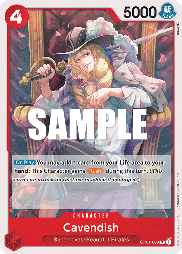 Cavendish, Romance Dawn · OP01-008