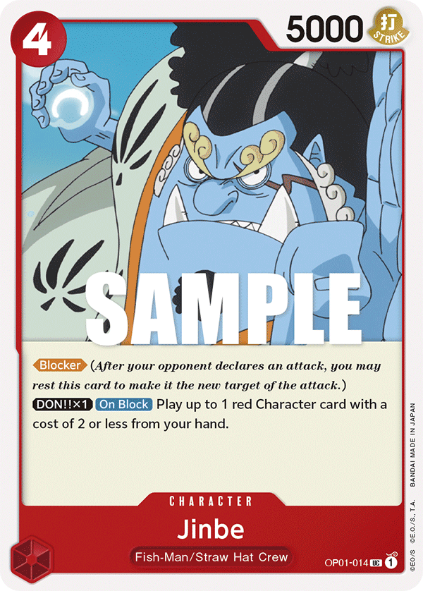 Jinbe, One Piece Promotion Cards · OP01-014
