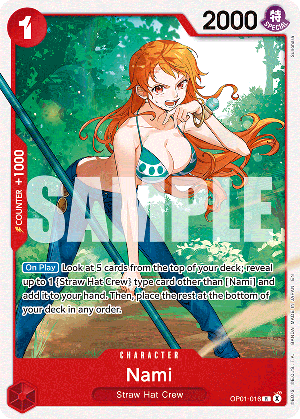 Nami, ST-31: Starter Deck 31 RED Monkey.D.Luffy · OP01-016
