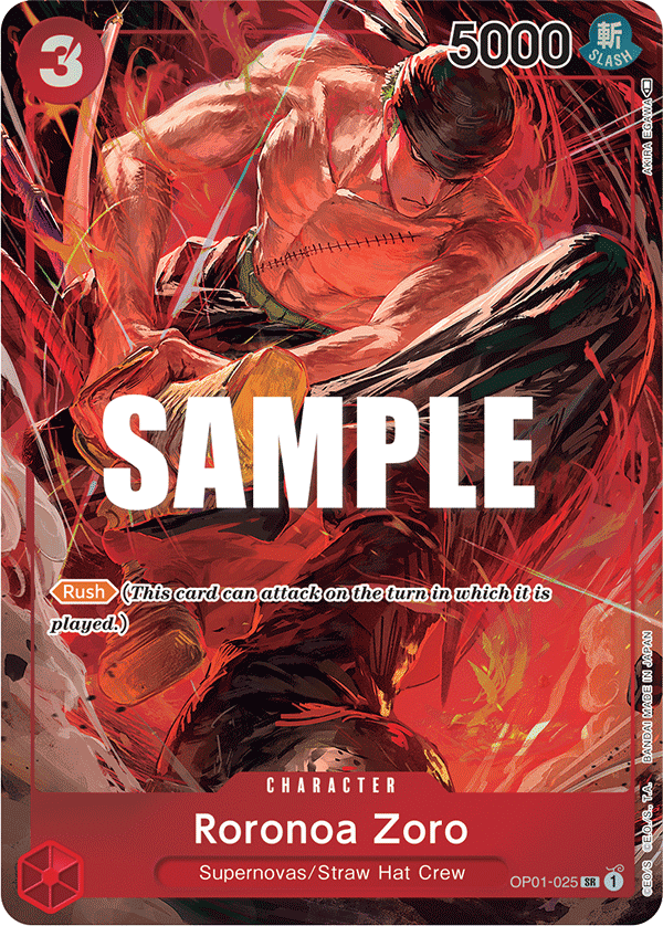 Roronoa Zoro, Romance Dawn · OP01-025