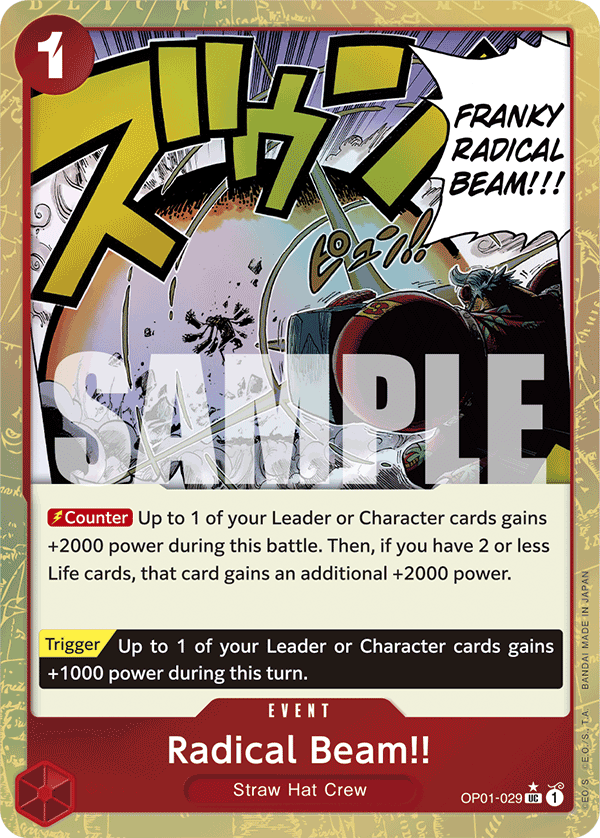 Radical Beam!!, Premium Booster -The Best- · OP01-029