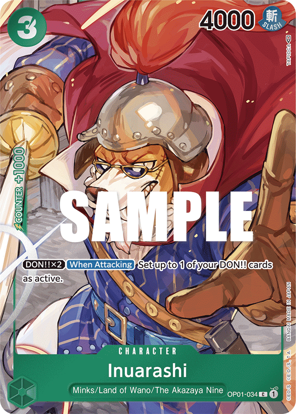 Inuarashi, Romance Dawn · OP01-034