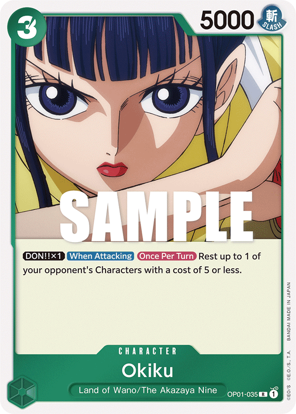 Okiku, One Piece Promotion Cards · OP01-035