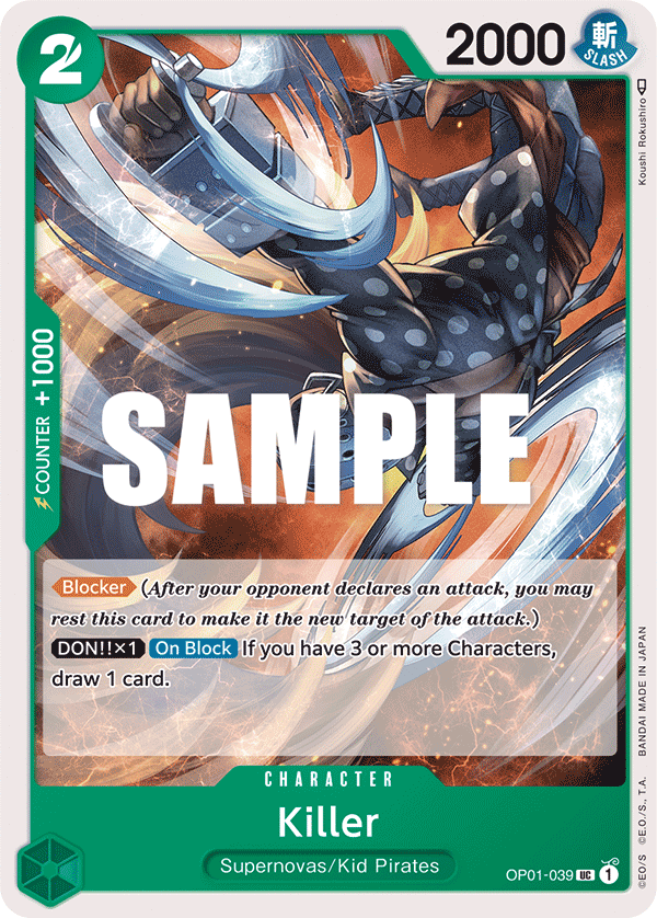 Killer, One Piece Promotion Cards · OP01-039