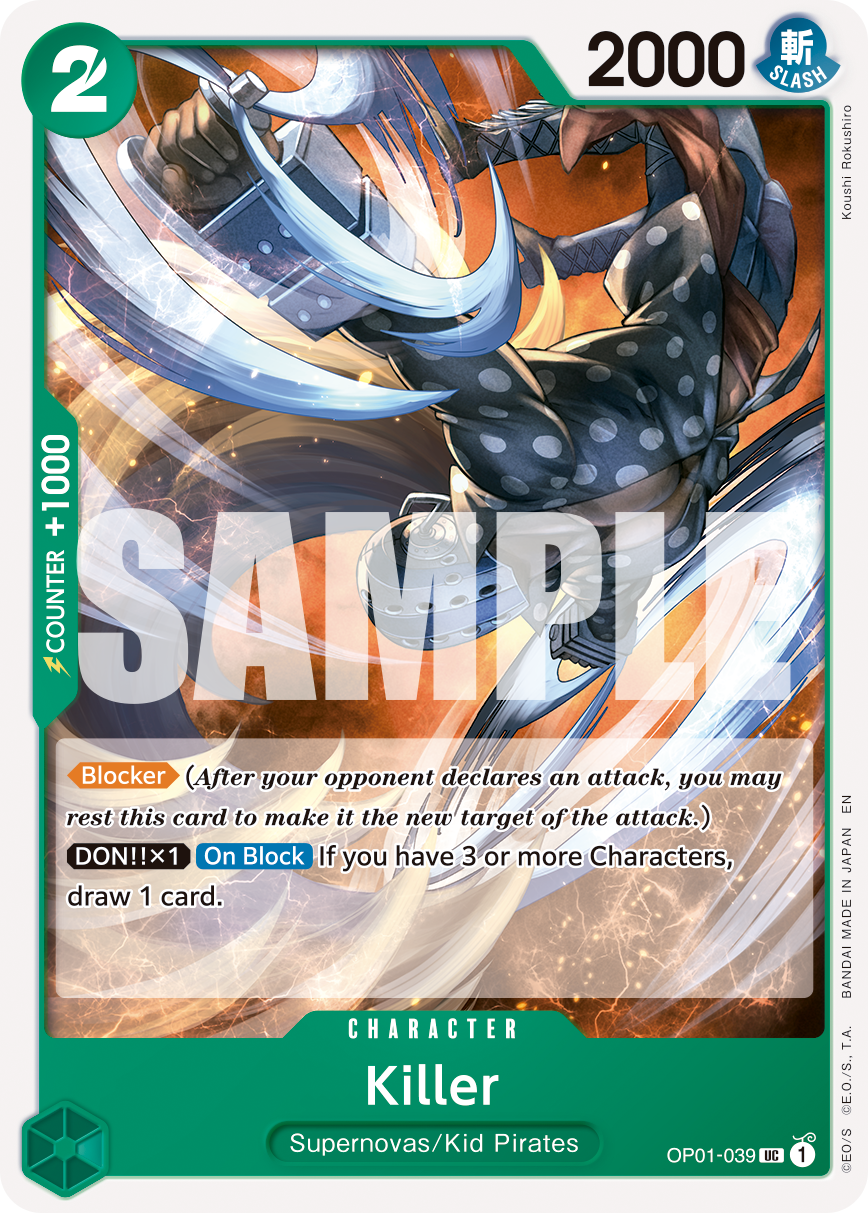 Killer, Premium Booster -The Best- Vol. 2 · OP01-039