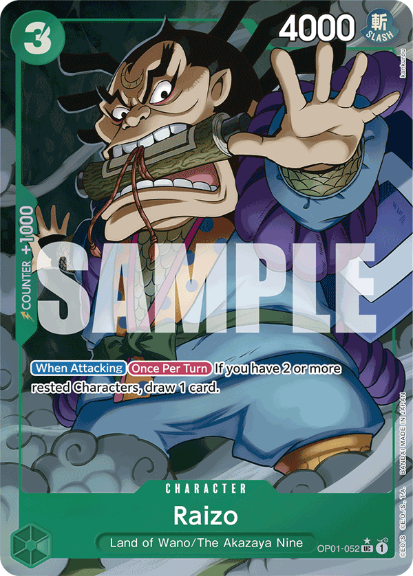 Raizo, Premium Booster -The Best- · OP01-052