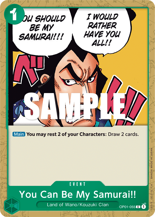 You Can Be My Samurai!!, Romance Dawn · OP01-055