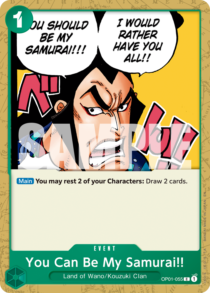You Can Be My Samurai!!, Premium Booster -The Best- Vol. 2 · OP01-055