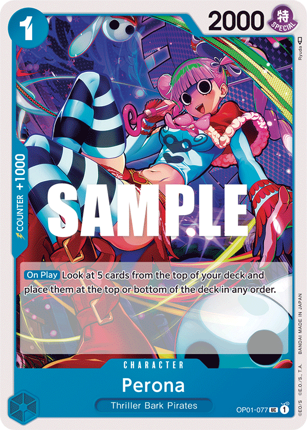 Perona, One Piece Promotion Cards · OP01-077