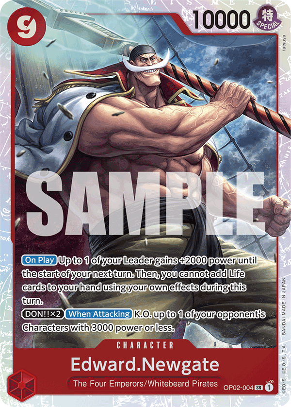 Edward.Newgate, Premium Booster -The Best- · OP02-004