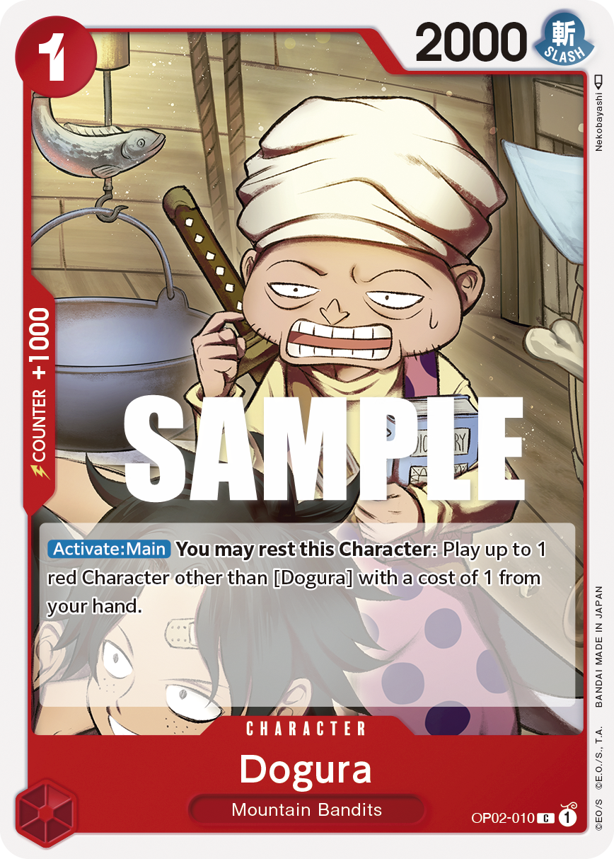 Dogura, Paramount War Pre-Release Cards · OP02-010
