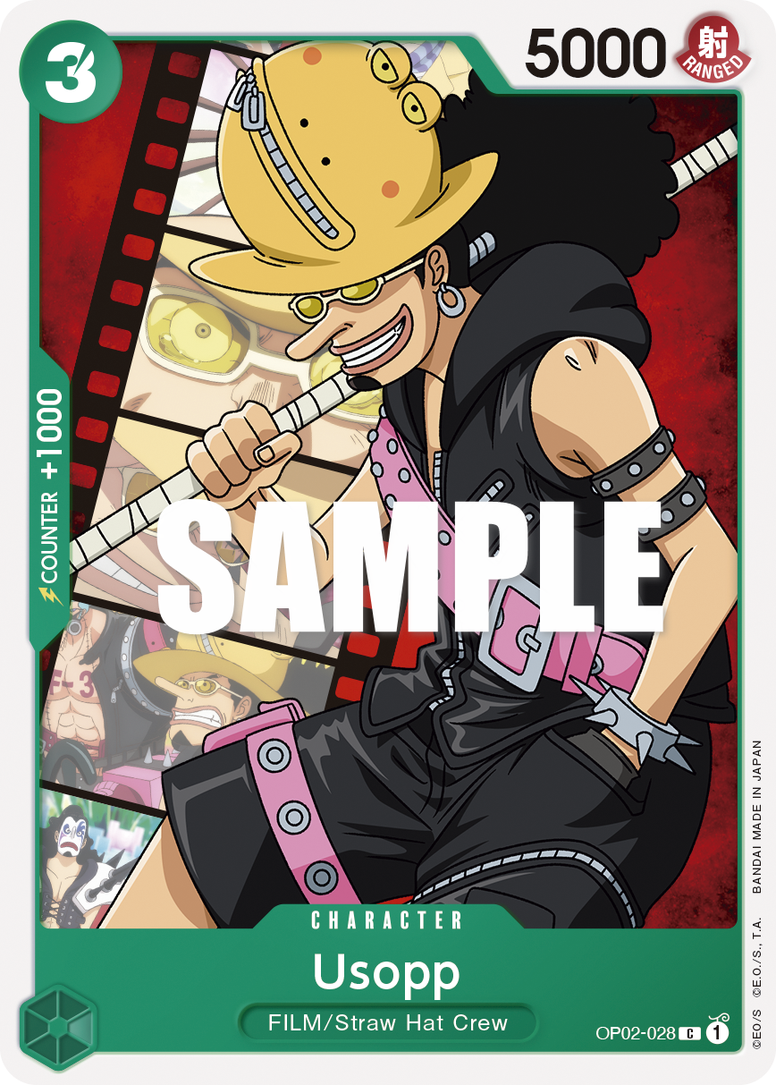 Usopp, Paramount War Pre-Release Cards · OP02-028