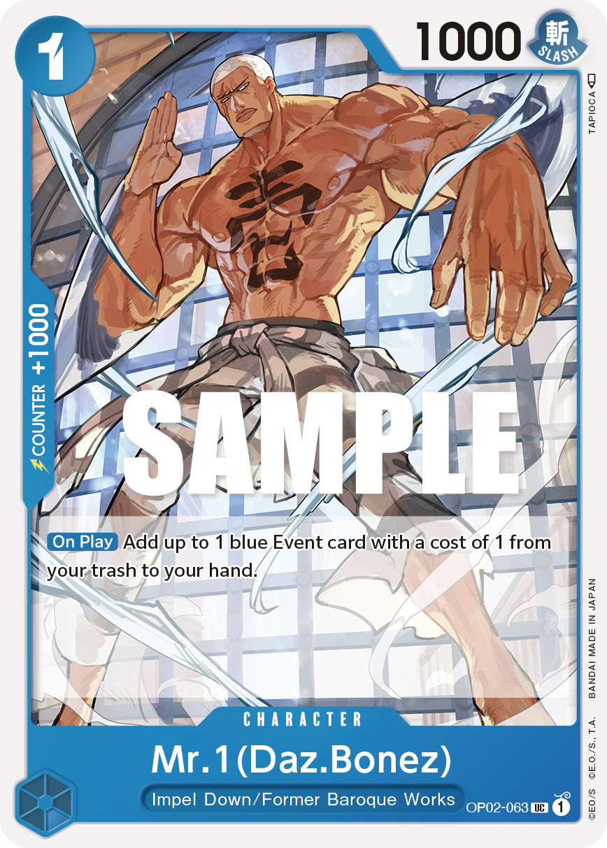 Mr.1, Paramount War Pre-Release Cards · OP02-063