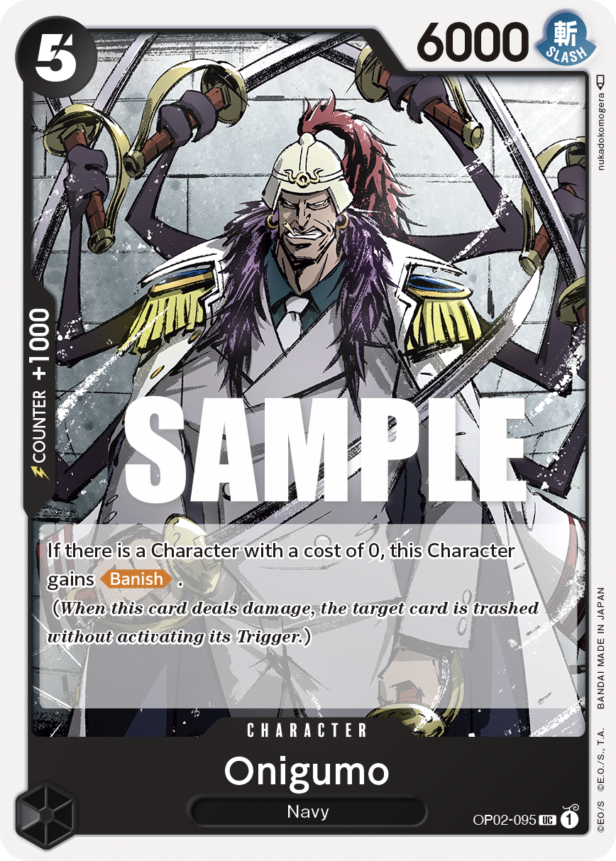 Onigumo, Paramount War Pre-Release Cards · OP02-095
